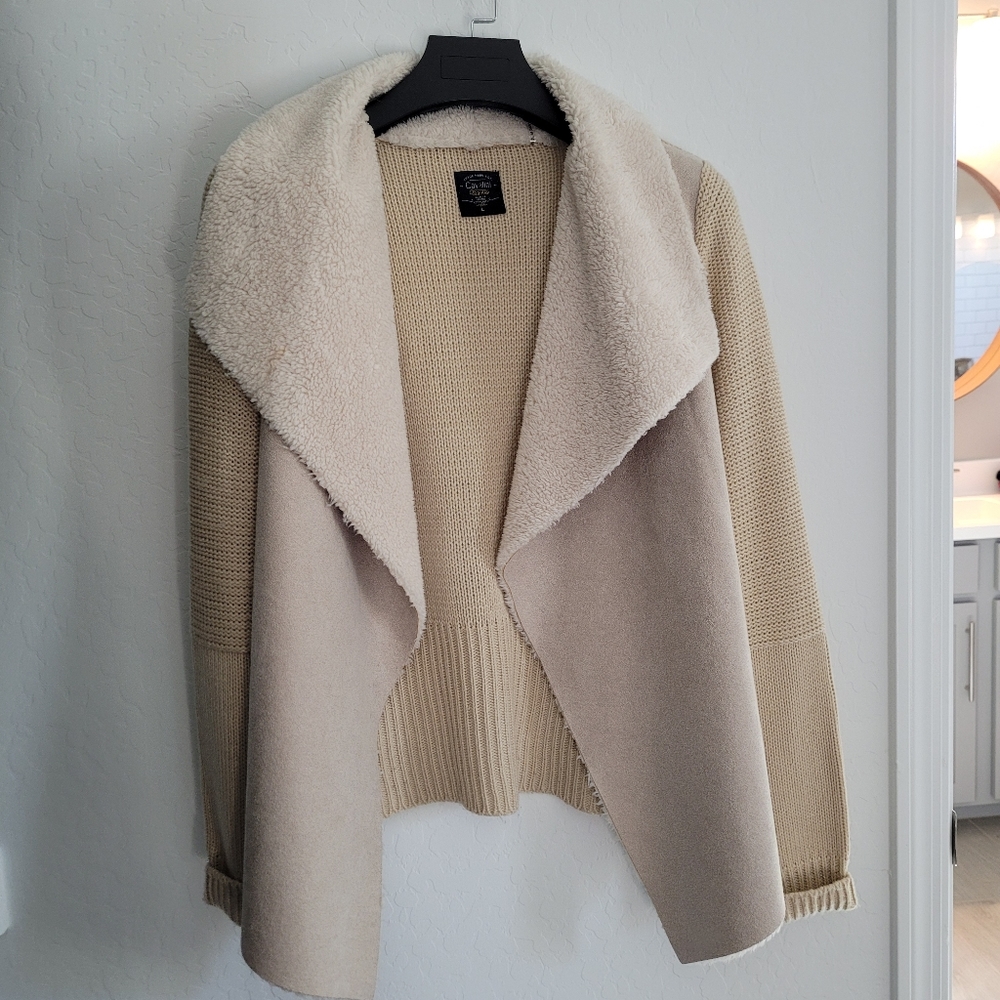 Cream shacket